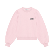 (W) Ganni Software Isoli Puff Shoulder Sweatshirt Sweet Lilac