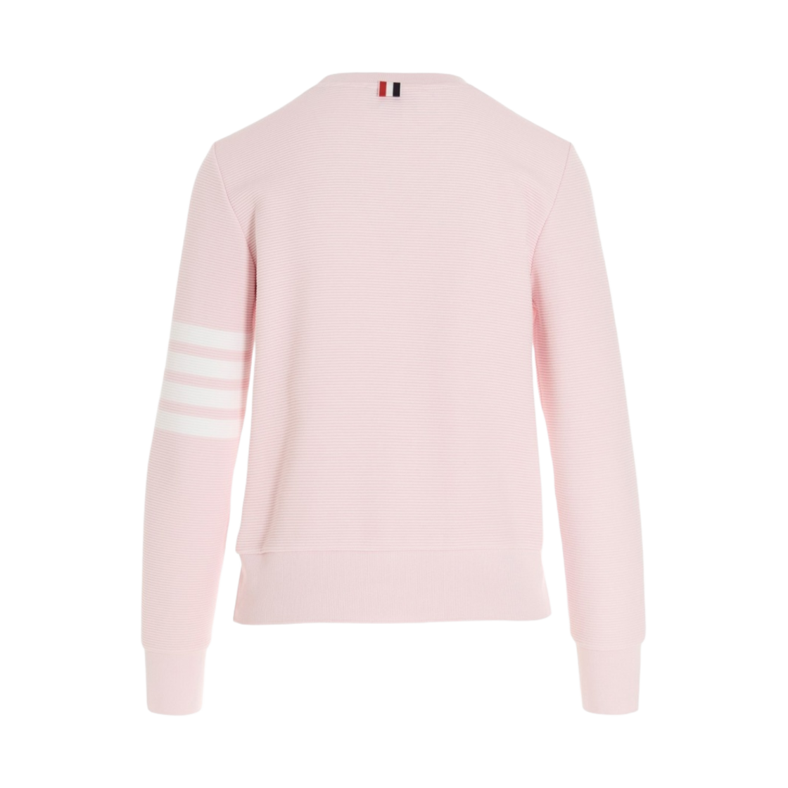 (W) 톰브라운 오토만 립 사선 크루넥 스웨트셔츠 라이트 핑크((W) Thom Browne Ottoman Rib 4-Bar Crewneck Sweatshirt Light Pink) - 2