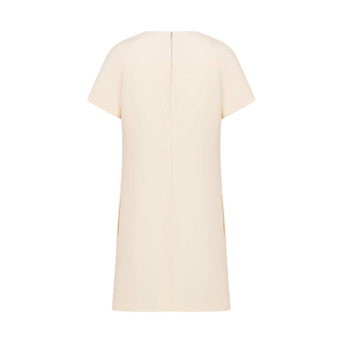 (W) 디올 스트레이트 드레스 화이트 울 실크((W) Dior Straight Dress White Wool Silk) - 2