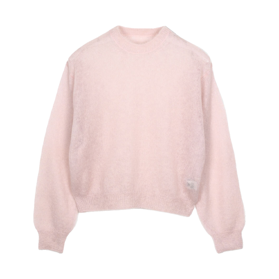 (W) 헤이그 어 키드 모헤어 라운드 니트((W) Haag A Kid Mohair Round Knit Pink)