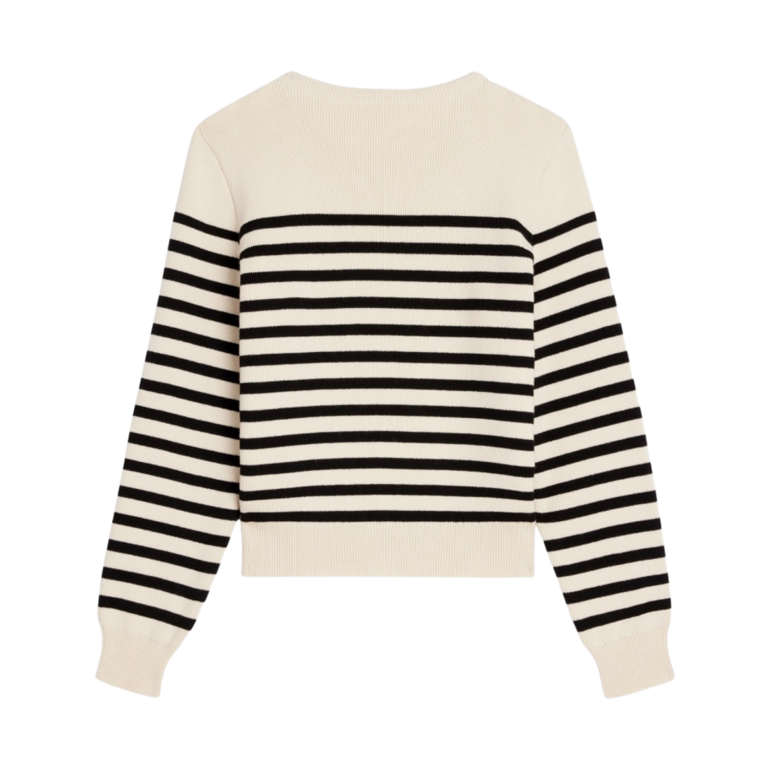 (W) 셀린느 캐시미어 마리니에르 오프 화이트 블랙((W) Celine Cashmere Mariniere Off White Black) - 2