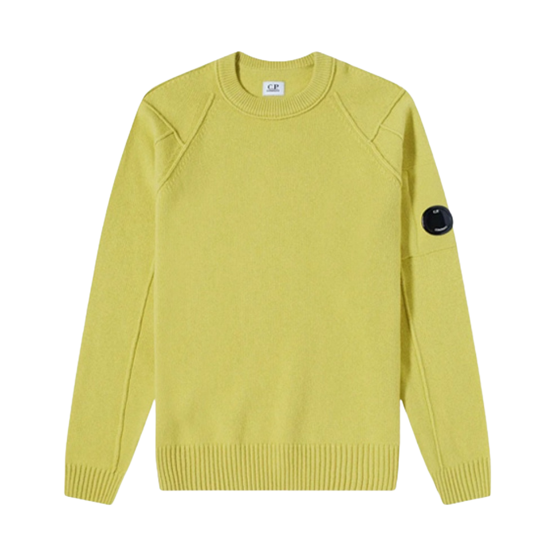 C.P. 컴퍼니 램스울 점퍼 골든 팜 옐로우 - 22FW(C.P. Company Lambswool Jumper Golden Palm Yellow - 22FW) - 1
