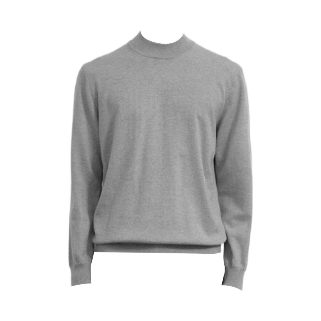TH2EAKTU606M-GY Time Homme Cashmere Round Neck Knit Top Grey