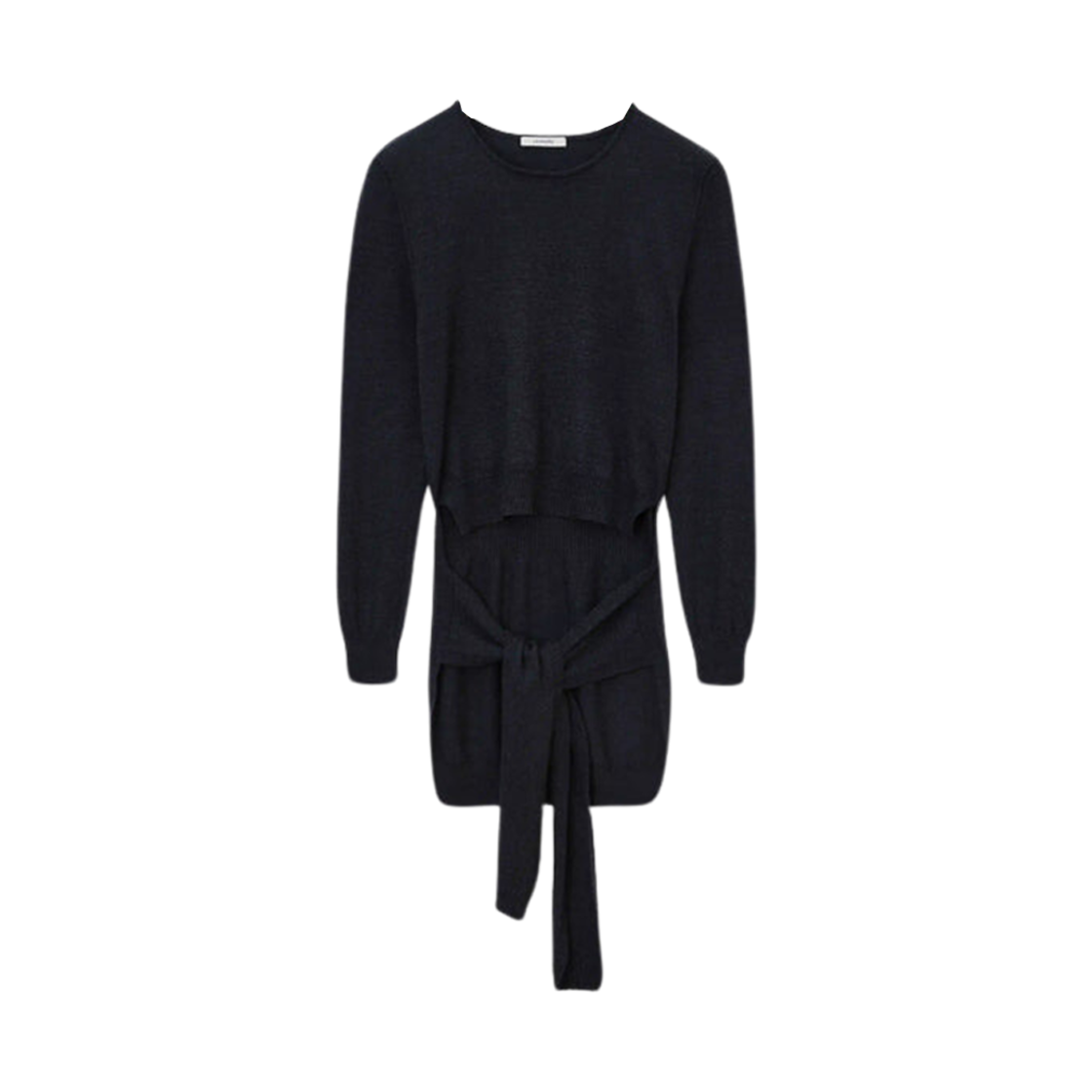 TO1250-LK087-966 (W) Lemaire Trompe L'oeil Crewneck Jumper Anthracite