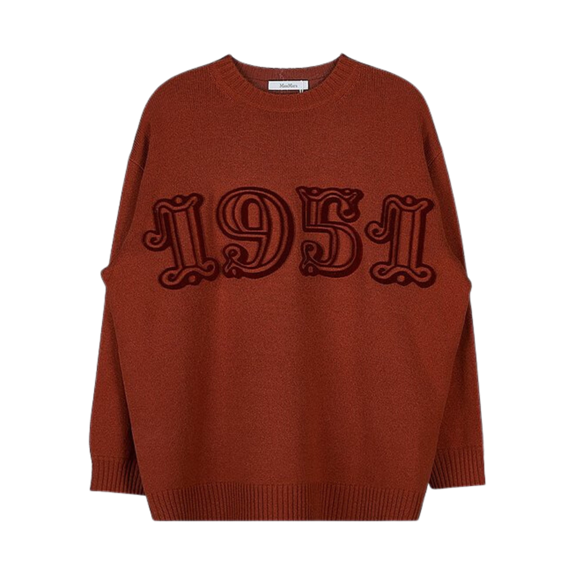 BARD-017 (W) Max Mara Bard Wool Cashmere Knit Brick Red