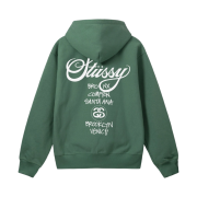 Stussy World Tour Hoodie Green 2022
