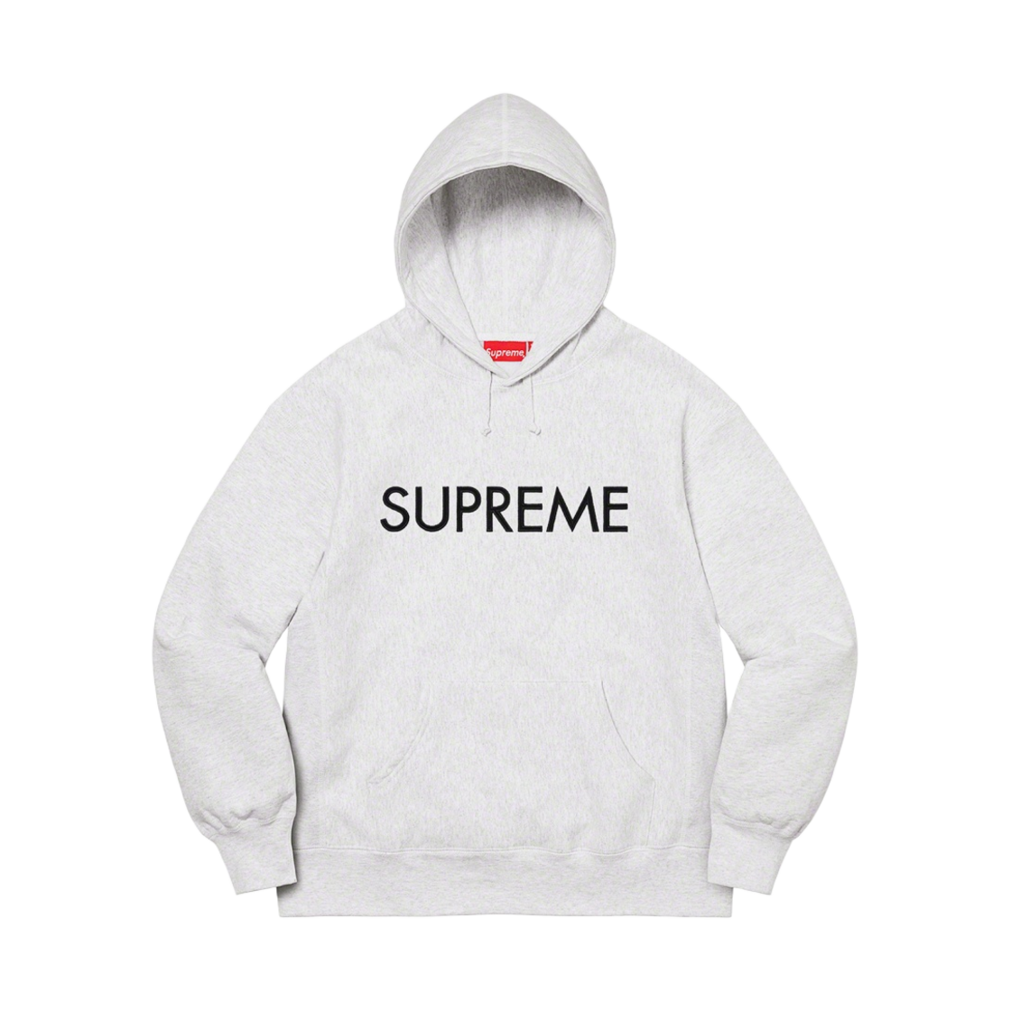 슈프림 캐피탈 후드 스웨트셔츠 애쉬 그레이 - 22FW