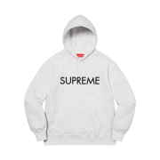 Supreme Capital Hooded Sweatshirt Ash Grey - 22FW