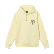 Stussy World Tour Hoodie Pale Yellow 2021