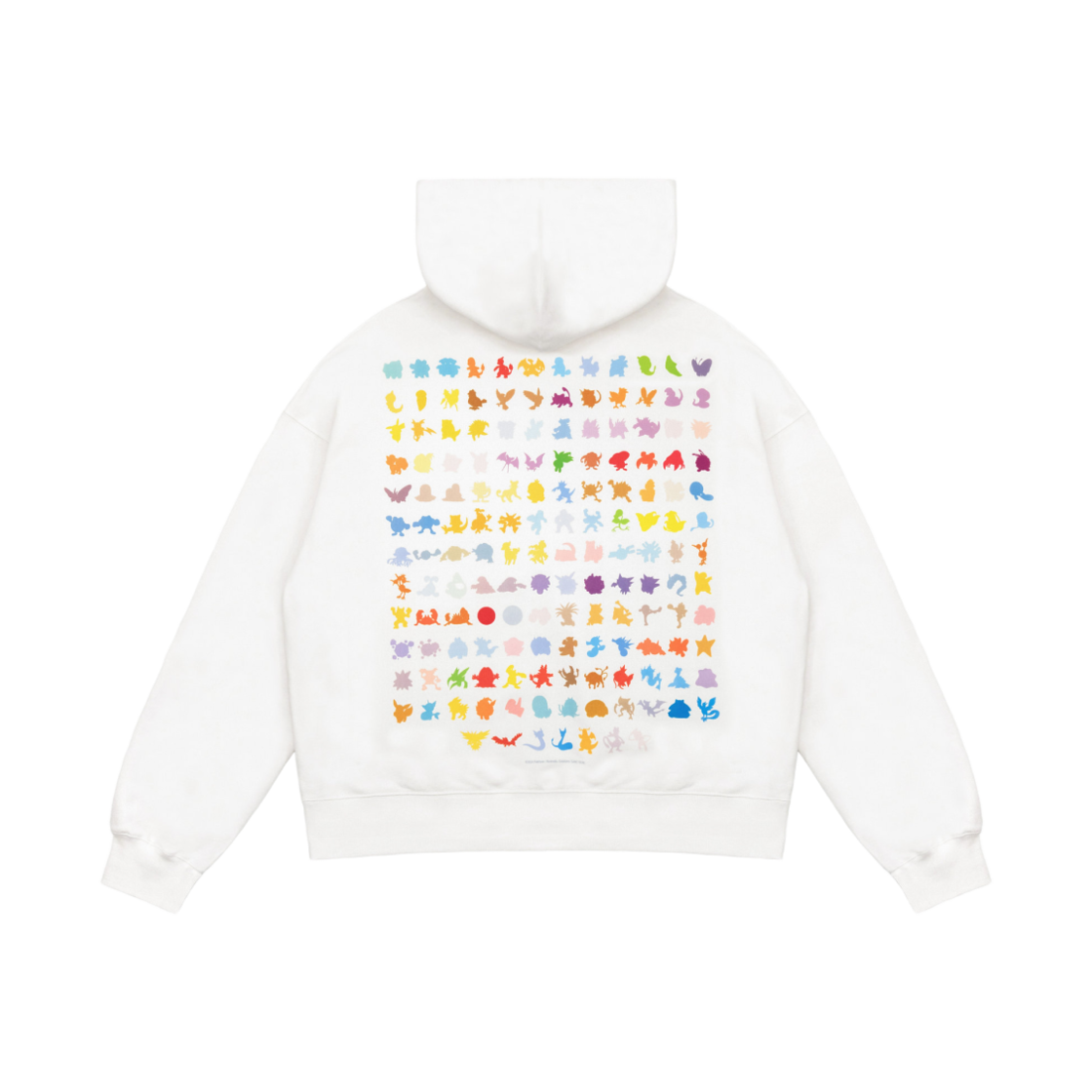 반디 더 핑크 x 포켓몬 관동 리전 후드 화이트(Vandy The Pink x Pokemon Kanto Region Hoodie White)