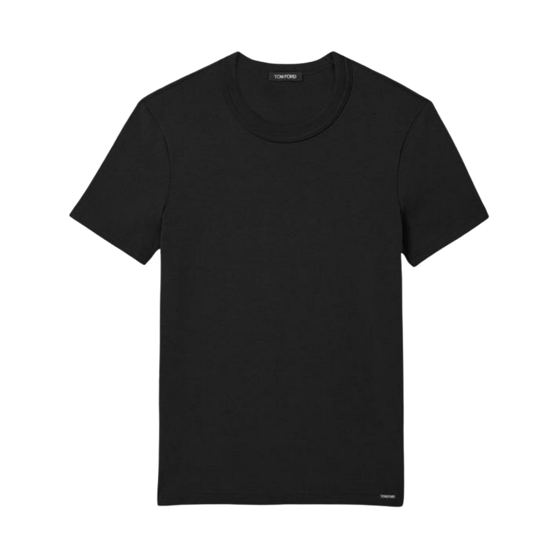 T4M08-104-002 Tom Ford Cotton Crewneck Underwear T-Shirt Black