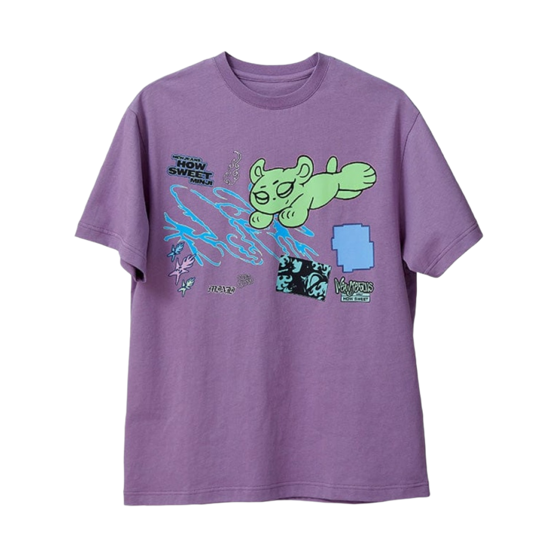 - NewJeans How Sweet T-Shirt Minji Purple