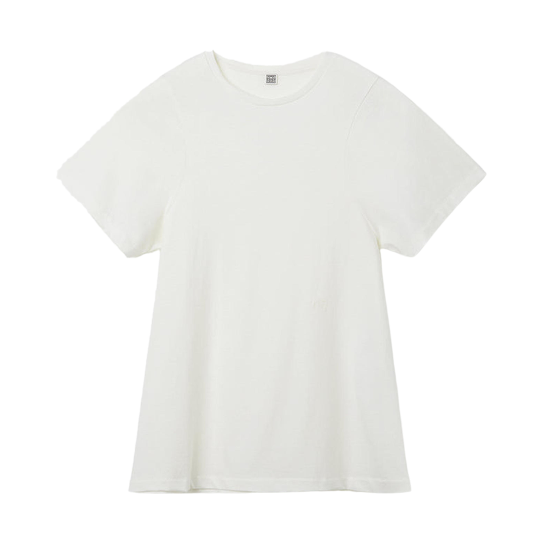 211-439-770-110 (W) Toteme Curved Seam T-Shirt Off White