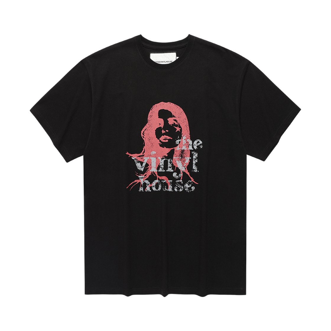 더바이닐하우스 빈티지 여성 티셔츠 블랙