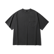[SS25] moif Garment Dyed H/S Tee Charcoal