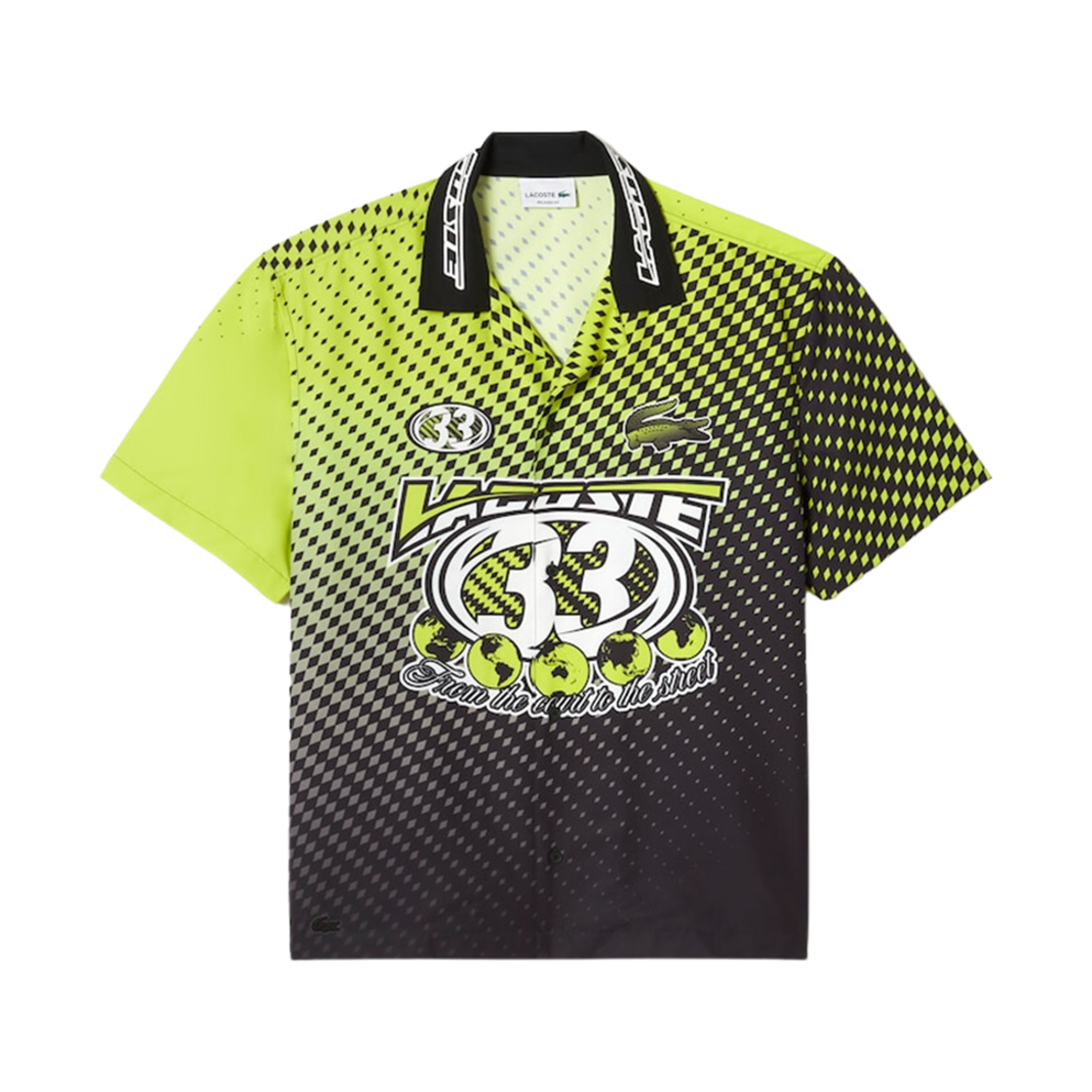 라코스테 옴브레 체커보드 셔츠 옐로우 블랙(Lacoste Ombre Checkerboard Shirt Yellow Black) - 1