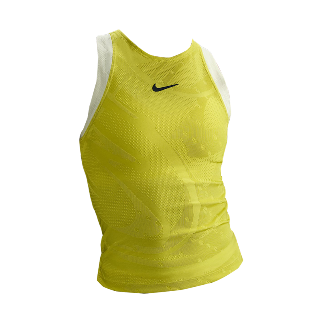 (W) 나이키 드라이핏 코트 슬램 테니스 탱크탑 하이 볼티지 루미너스 그린 - 아시아((W) Nike Dri-Fit Court Slam Tennis Tank Top High Voltage Luminous Green - Asia)