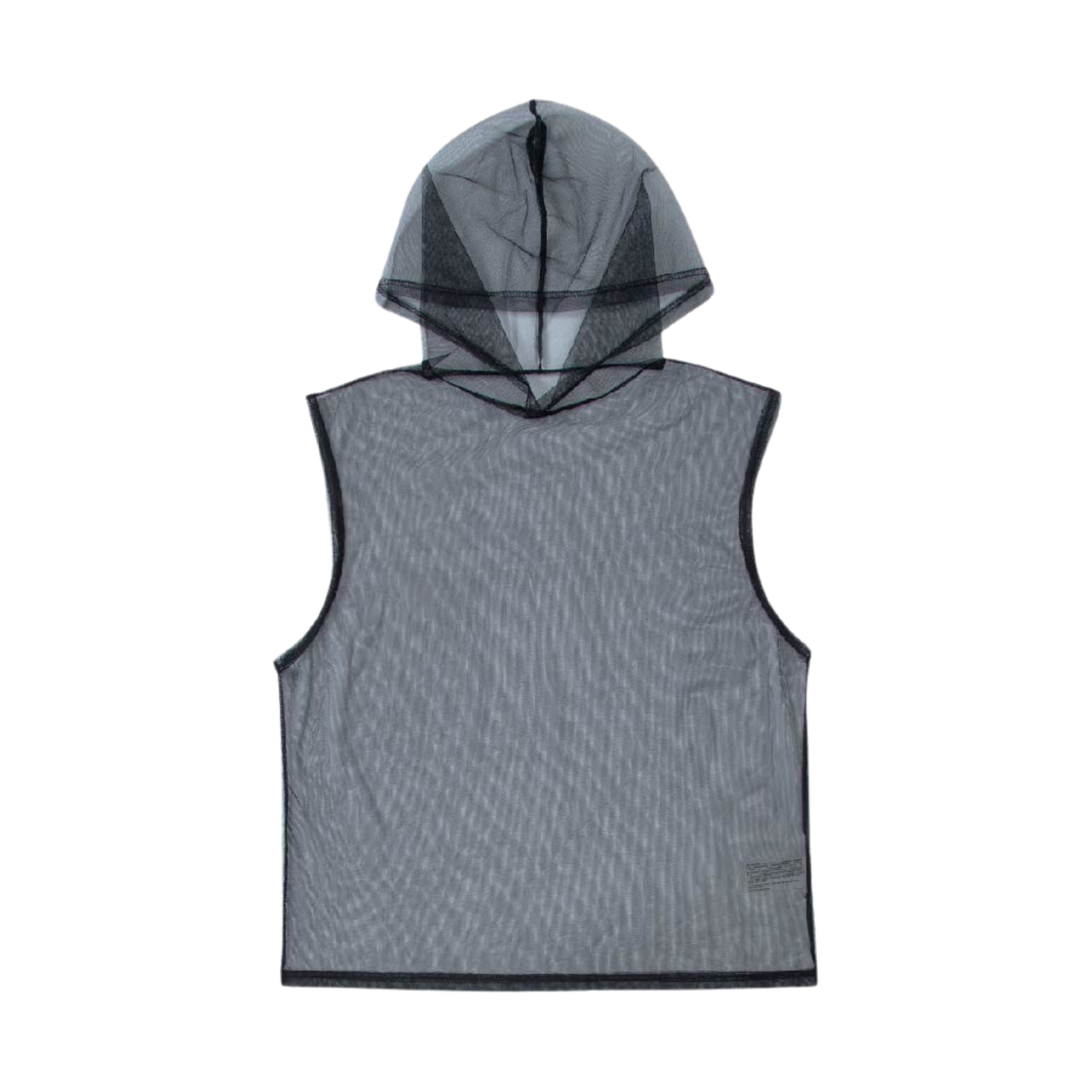 모스키토 머더러스 메쉬 후드 슬리브리스 탑 블랙(Mosquito Murderers Mesh Hooded Sleeveless Top Black)