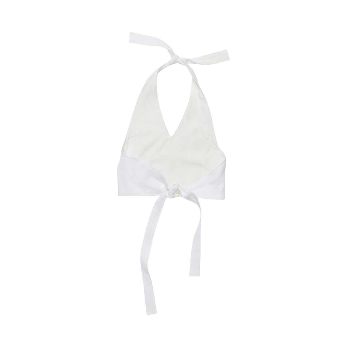 (W) 자크뮈스 르 오 리누 타이드 홀터 탑 화이트((W) Jacquemus Le Haut Linu Tied Halter Top White) - 2