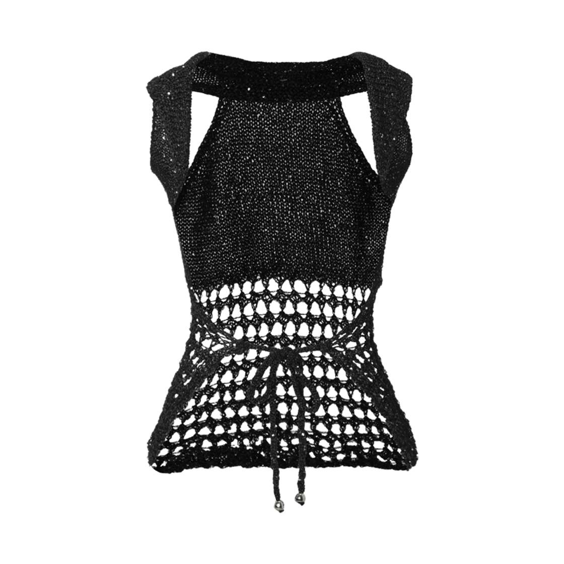 (W) 쓰리타임즈 알리사 탑 블랙((W) Threetimes Alyssa Top Black) - 2