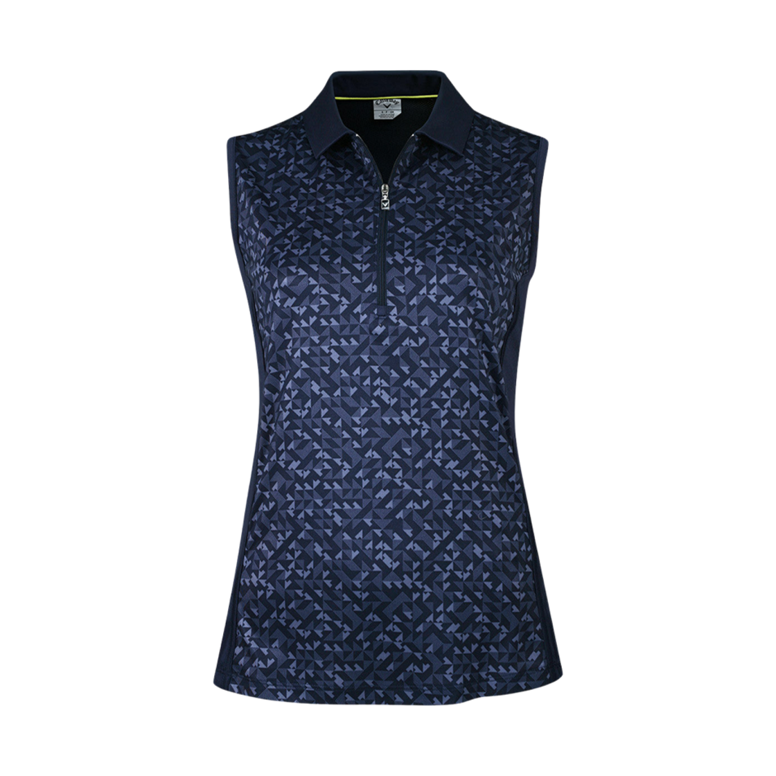 (W) 캘러웨이 골프 쉐입 시프터 슬리브리스 폴로 피콧((W) Callaway Golf Shape Shifter Sleeveless Polo Peacoat)