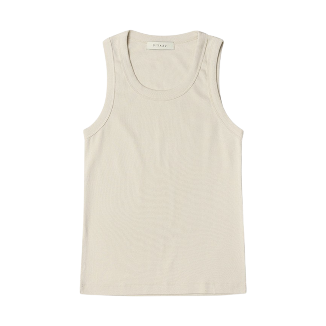 시야쥬 SITP5152 면모달 스쿱넥 나시 스킨베이지