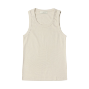 Siyazu SITP5152 Cotton-Modal Scoop-Neck Sleeveless Skin Beige