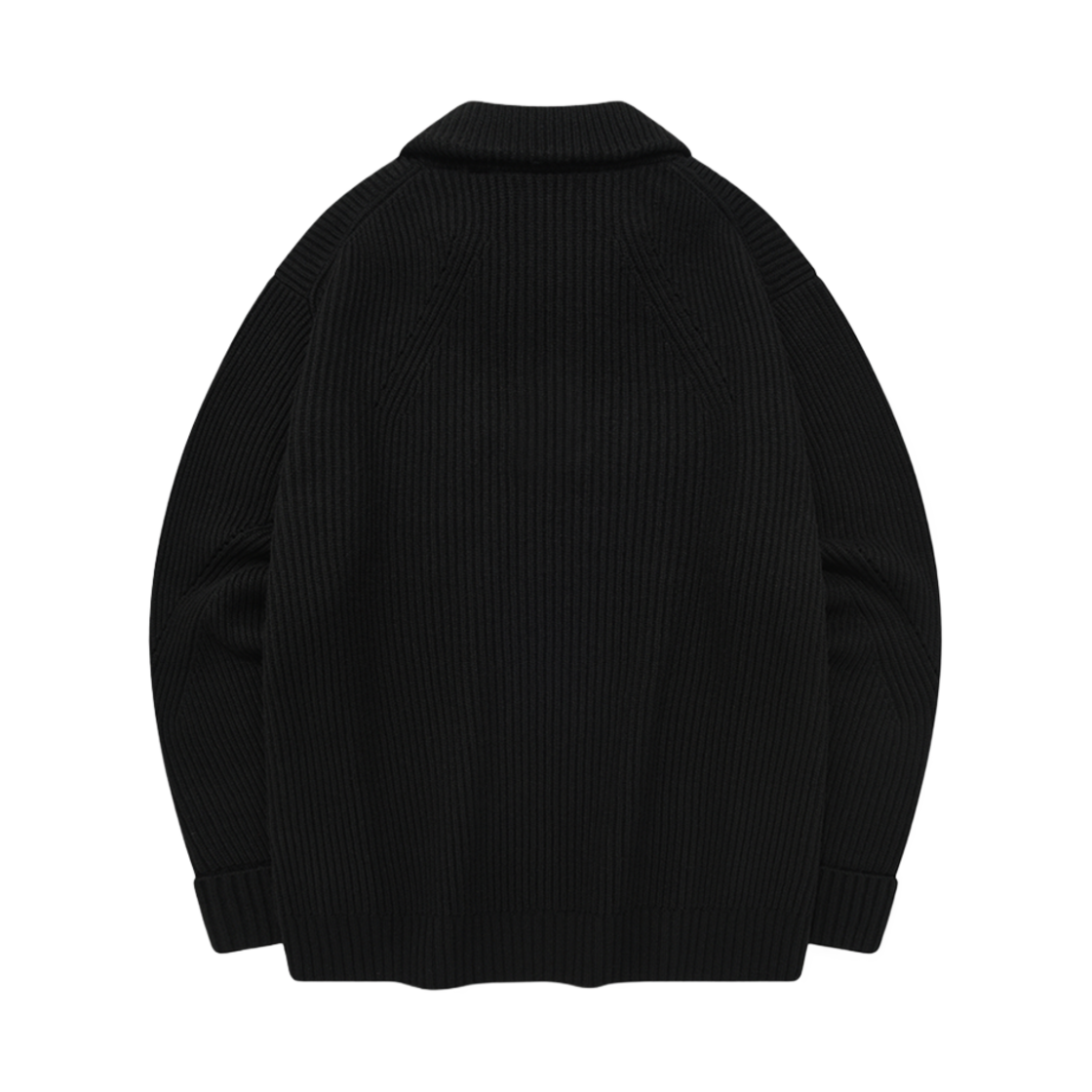 커버낫 램스울 하프 집업 니트 블랙(Covernat Lambswool Half Zip Up Knit Black) - 2