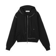 Vacant Archive Noah Stud Hood Zip-Up Black