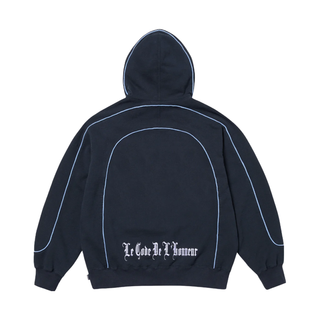 슈프림 커브 파이핑 후드 스웨트셔츠 네이비 - 25SS(Supreme Curve Piping Hooded Sweatshirt Navy - 25SS) - 2