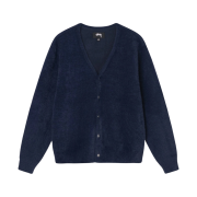 Stussy Shaggy Cardigan Deep Navy