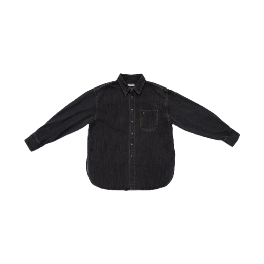 EO2303WSH02BLK EnoughOne Standard Denim Shirt Women Black