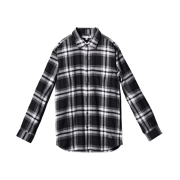Uniqlo x JW Anderson Flannel Shirt Long Sleeve Regular Collar B Black - KR