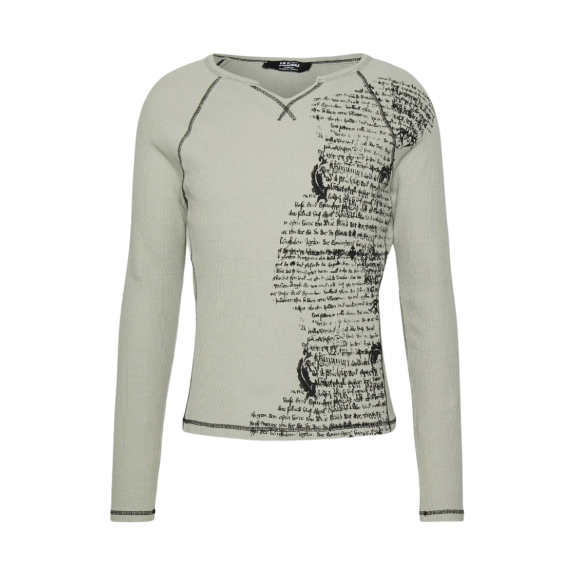 제이디드 런던 스태틱 롱슬리브 티셔츠 그레이(Jaded London Static Long Sleeve T-Shirt Grey)