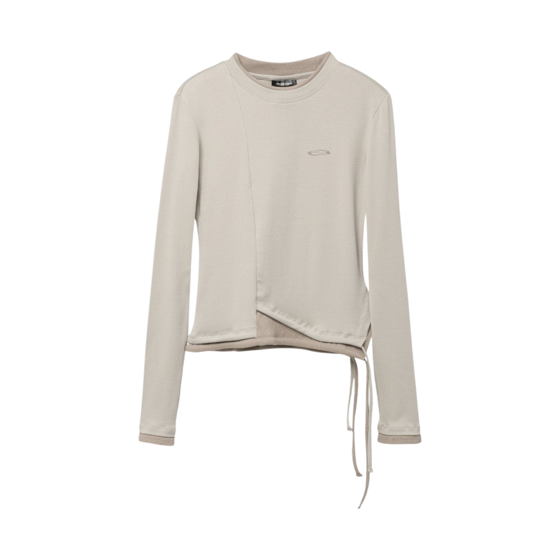 FWSWCTA382M Opening Project W Small Logo Layered T Shirt Brown