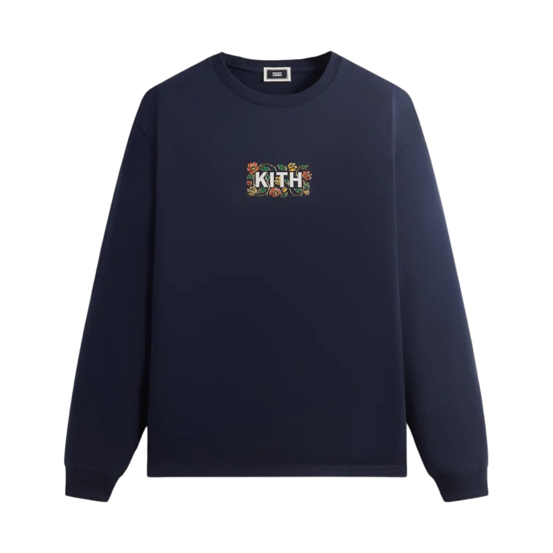 키스 롱슬리브 플로랄 클래식 로고 티셔츠 녹터널(Kith Long Sleeve Floral Classic Logo T-Shirt Nocturnal) - 1