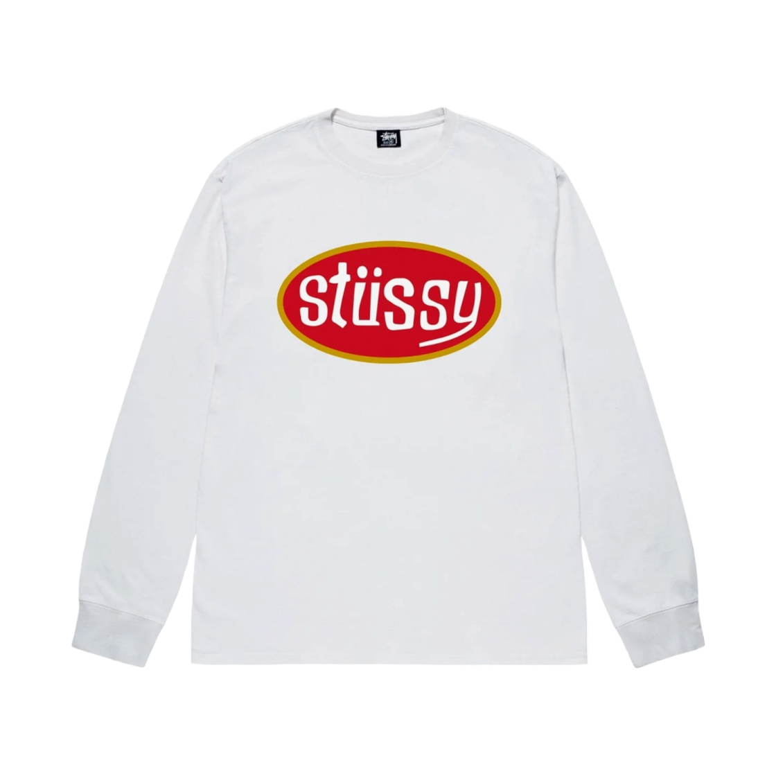 스투시 핏스탑 롱슬리브 티셔츠 화이트(Stussy Pitstop LS T-Shirt White)