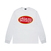Stussy Pitstop LS T-Shirt White