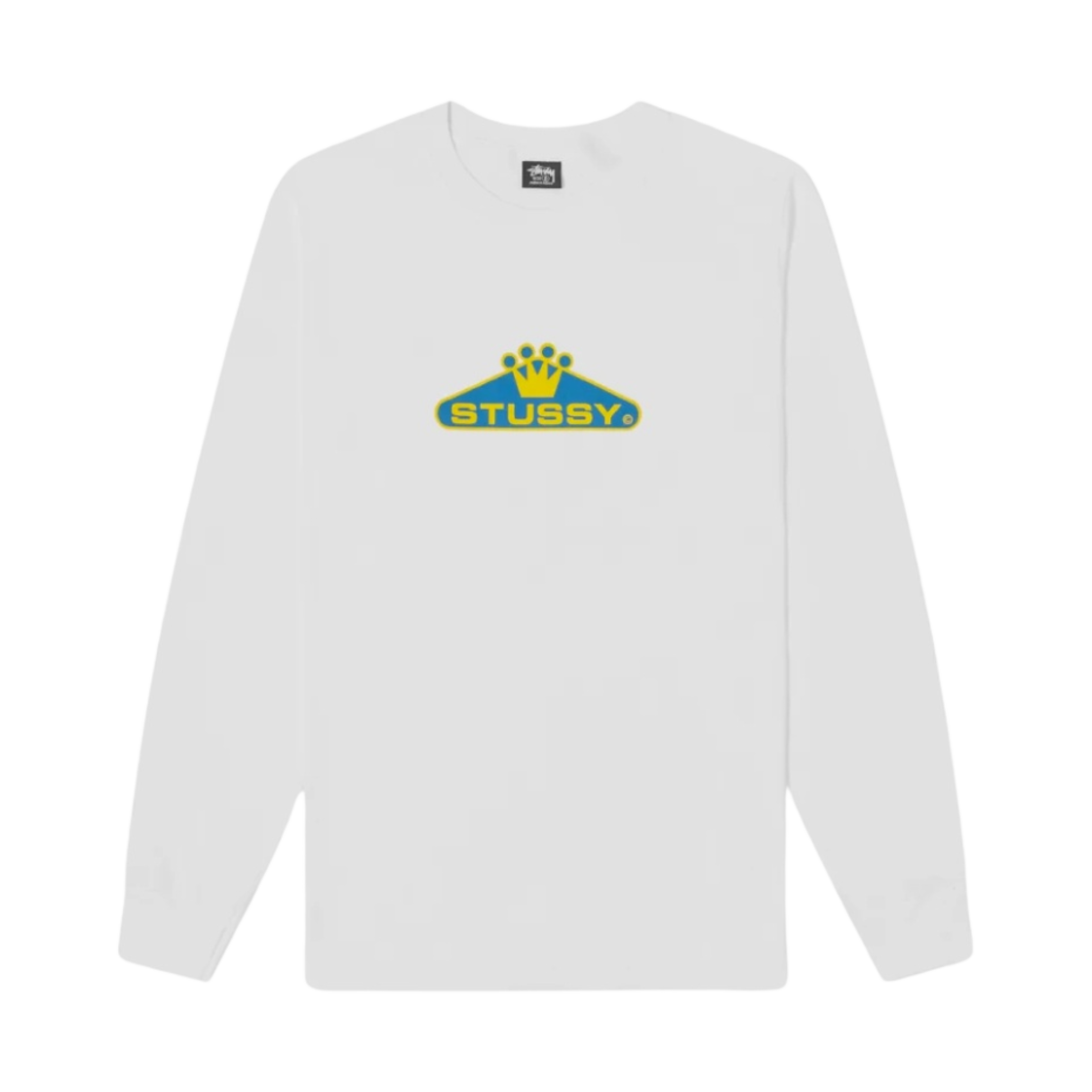 1994675 Stussy Crowned LS T-Shirt White