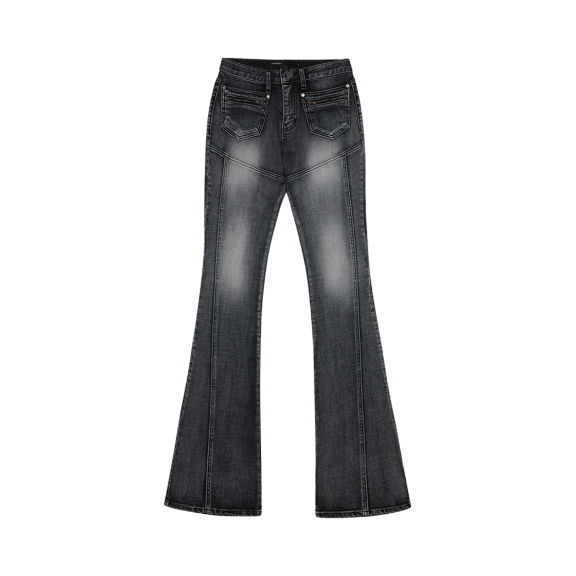 (W) 보헤미안 서울 프론트 포켓 부츠컷 데님 팬츠 그레이((W) Bohemian Seoul Front Pocket Boots Cut Denim Pants Gray)