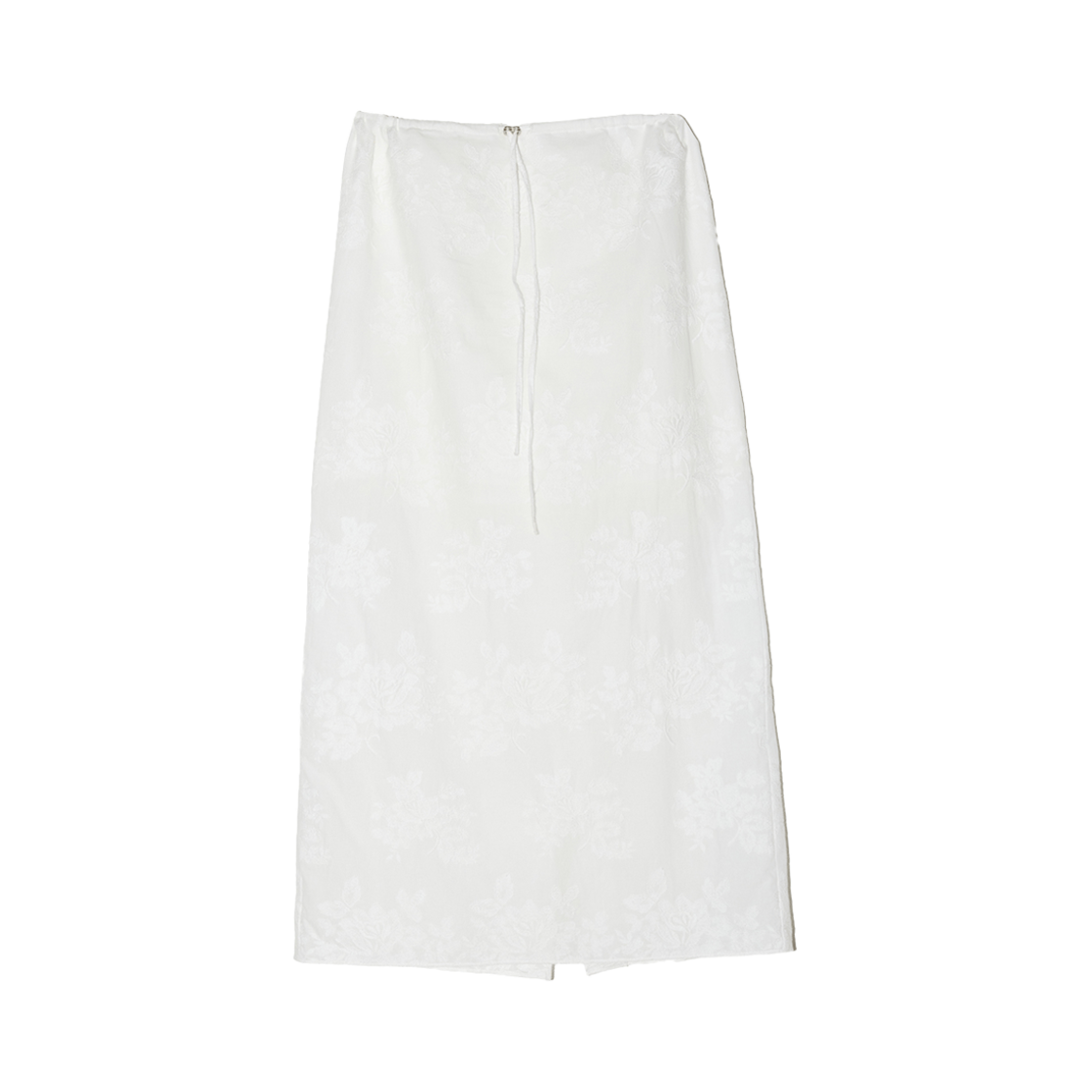 BESSSK001WH Enor Women Flower Lace Skirt  White