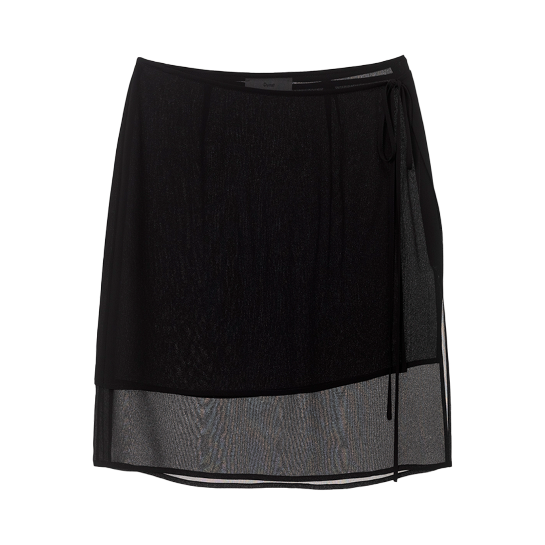 던스트 시어 레이어링 스커트 블랙(Dunst Sheer Layering Skirt Black)