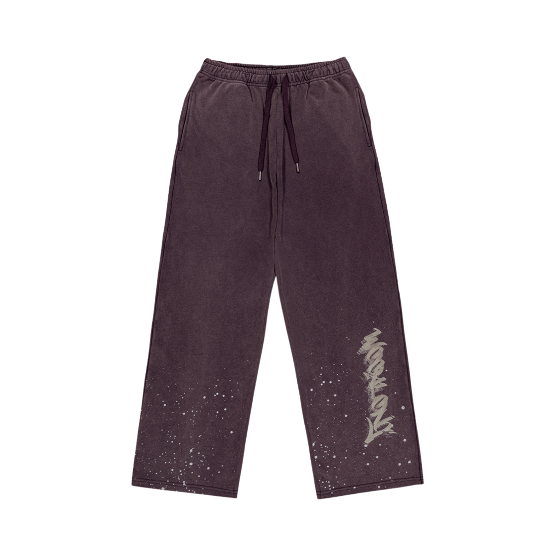WL243JLP09UPUP MELLOW Lotta Soul Stone Washing Sweat Pants Purple
