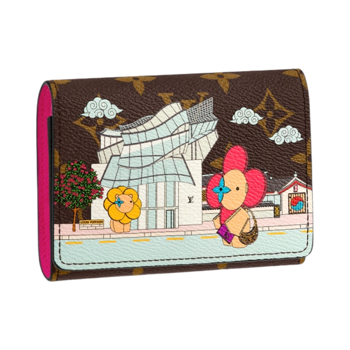 루이비통 빅토린 월렛 모노그램 푸시아