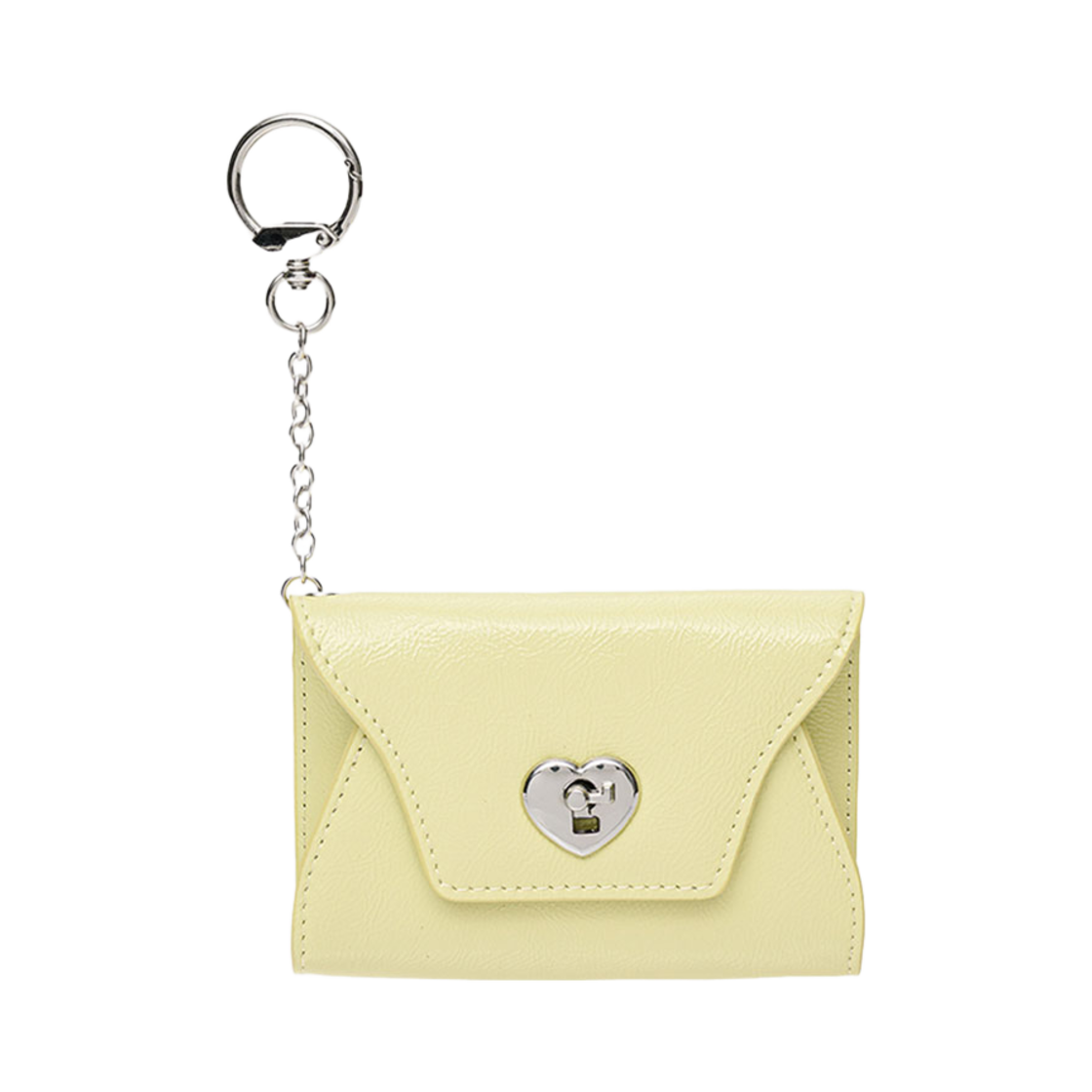 르마스크 하트락 키링 멀티 파우치 카드 월렛 페일 레몬(Lemasque Heart Lock Keyring Multi Pouch Card Wallet Palelemon) - 1
