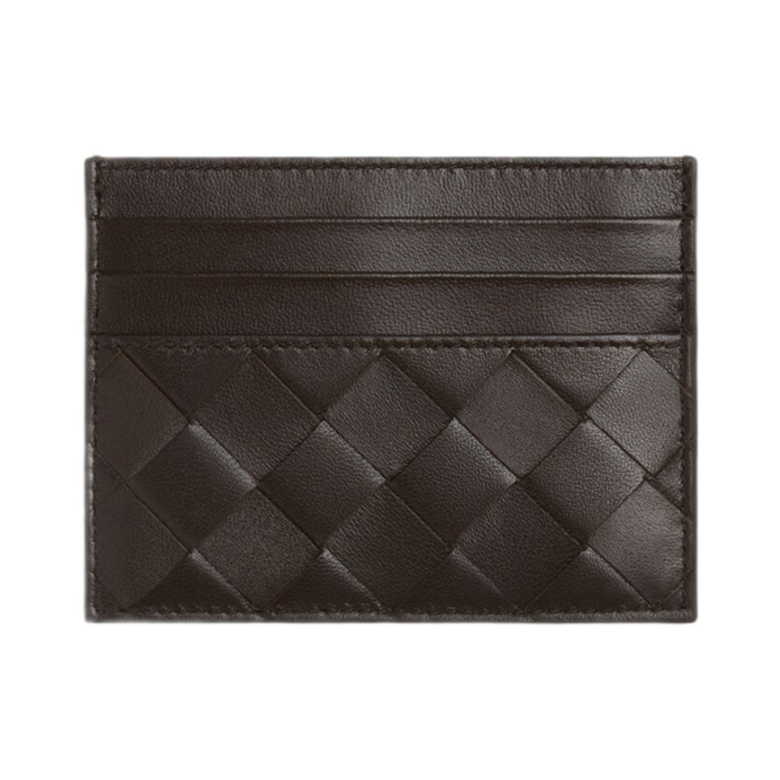 796324VCPP32132 Bottega Veneta Intrecciato Credit Card Case Fondant