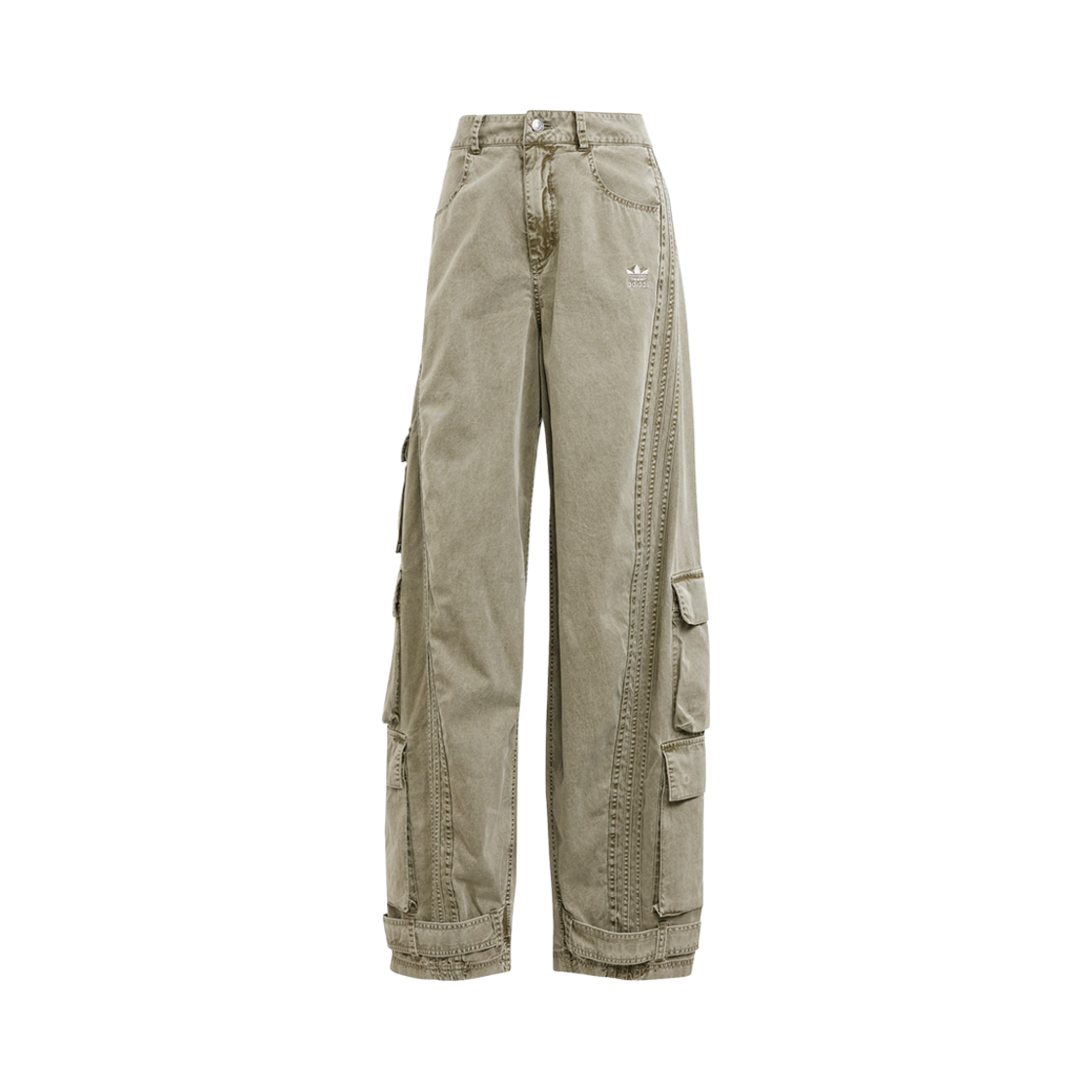 (W) 아디다스 아딜레늄 시즌 2 카고 팬츠 올리브 스트라타 - KR 사이즈((W) Adidas Adilenium Season 2 Cargo Pants Olive Strata - KR Sizing)
