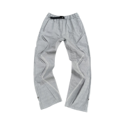 AOP Bar Tack Curve Pants Grey