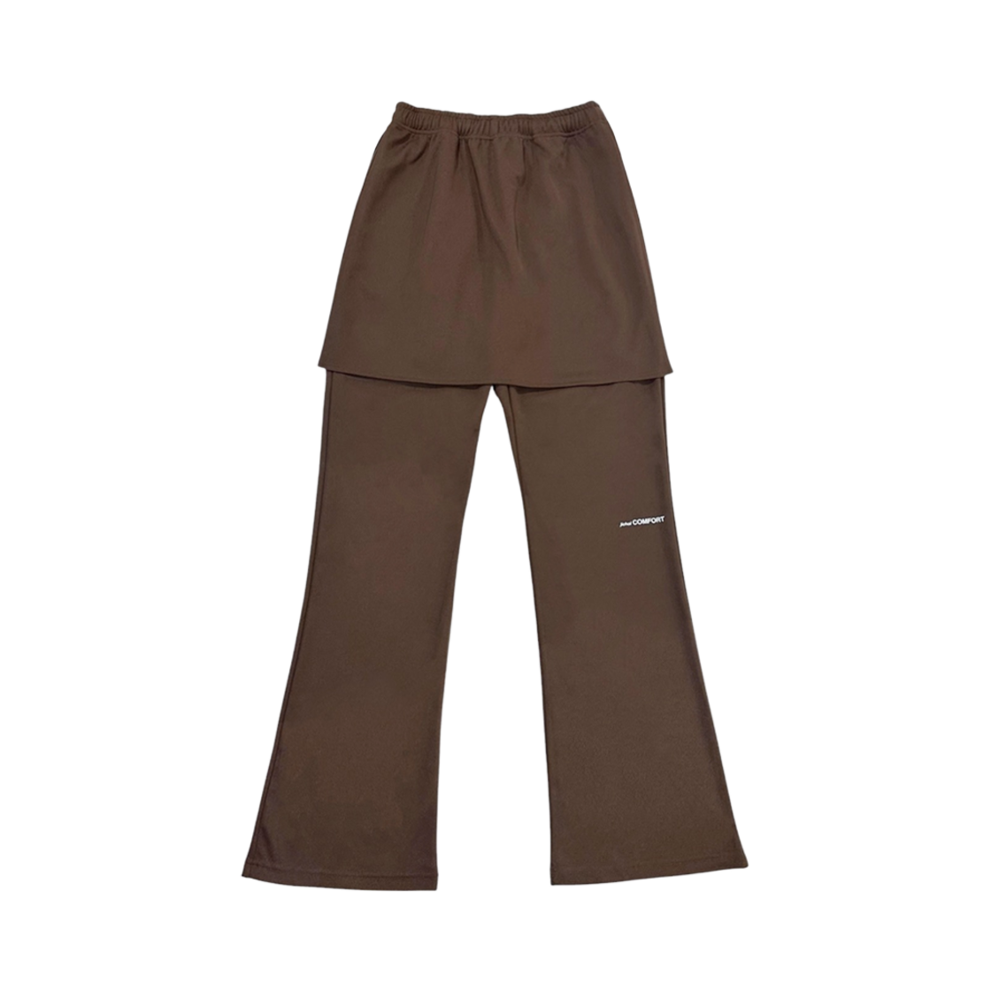 (W) 지초이 레이어드 팬츠 브라운((W) Jichoi Layered Pants Brown)