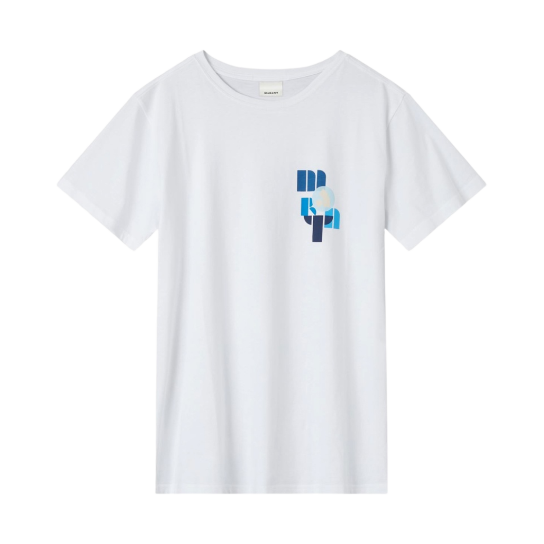 이자벨 마랑 자페르 코튼 로고 티셔츠 화이트 - 23SS(Isabel Marant Zafferh Cotton Logo T-Shirt White - 23SS) - 1